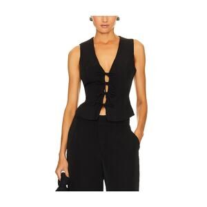 Elliatt 'Cavalcade' Black Crepe Top Size S